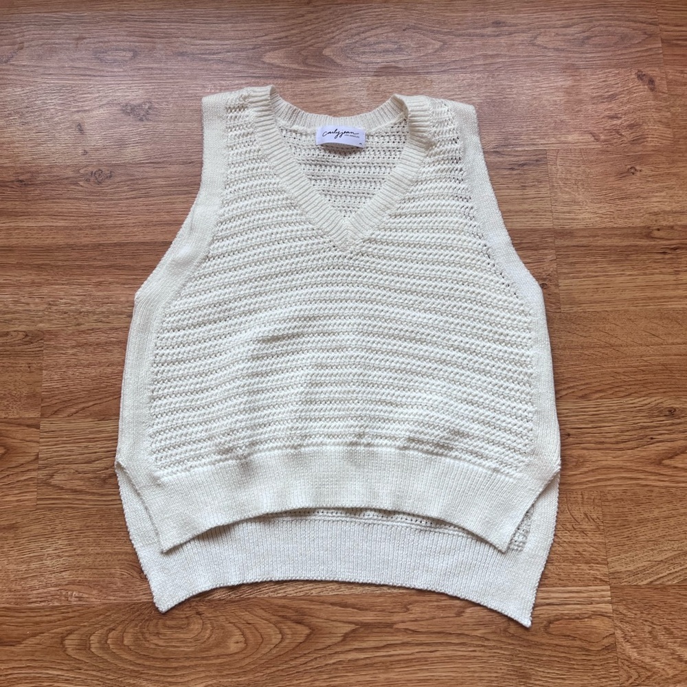 CJLA Knitted Sweater Vest